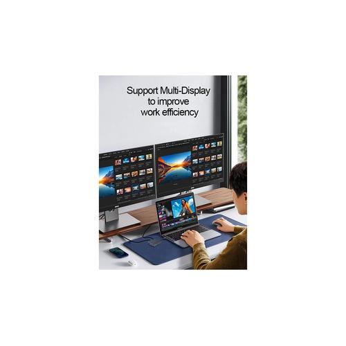 Acer 7-in-1 USB 4 Dongle Bedraad USB4 Zwart, Zilver - Image 7