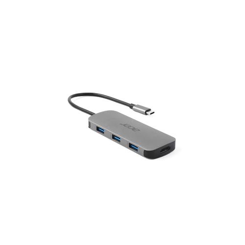 Acer 7in1 Type C Dongle Bedraad USB 3.2 Gen 1 (3.1 Gen 1) Type-C Zilver - Image 5