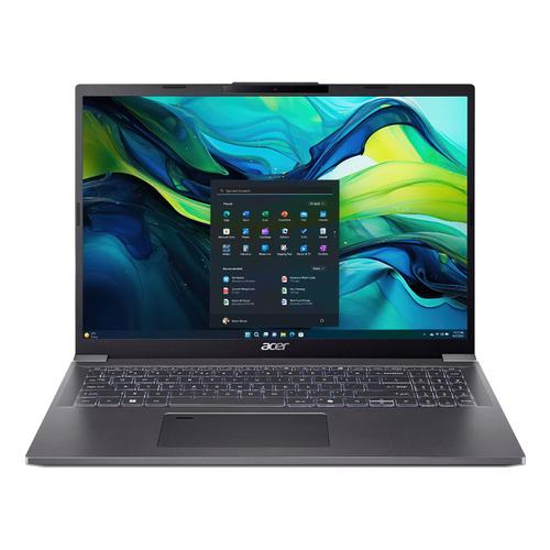 Acer Aspire 16 A16-71M-507Q Intel Core Ultra 5 115U Laptop 40,6 cm (16") WUXGA+ 16 GB LPDDR5x-SDRAM 512 GB SSD Wi-Fi 6E (802.11ax) Windows 11 Home Grijs - Image 1