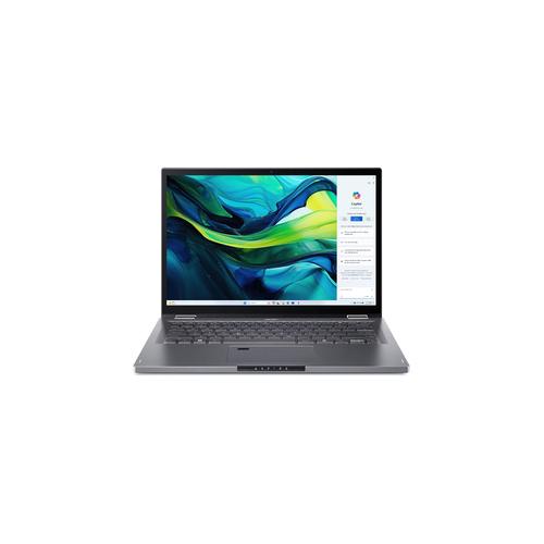 Acer Aspire Spin 14 ASP14-52MTN-58D9 Intel Core Ultra 5 115U Hybride (2-in-1) 35,6 cm (14") Touchscreen WUXGA 16 GB LPDDR5x-SDRAM 512 GB SSD Wi-Fi 6E (802.11ax) Windows 11 Home Grijs - Image 1