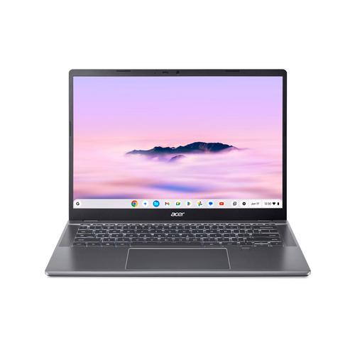 Acer Chromebook Plus 514 CBE594-2LT-TCO-351J Intel Core 3 100U 35,6 cm (14") Touchscreen WUXGA 8 GB LPDDR5-SDRAM 256 GB SSD Wi-Fi 7 (802.11be) ChromeOS US International Grijs - Image 1