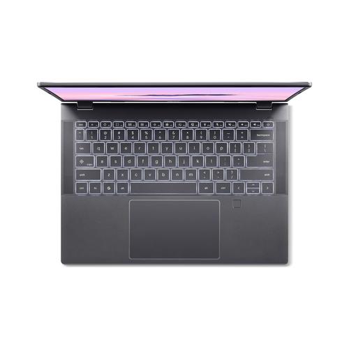 Acer Chromebook Plus 514 CBE594-2LT-TCO-351J Intel Core 3 100U 35,6 cm (14") Touchscreen WUXGA 8 GB LPDDR5-SDRAM 256 GB SSD Wi-Fi 7 (802.11be) ChromeOS US International Grijs - Image 5