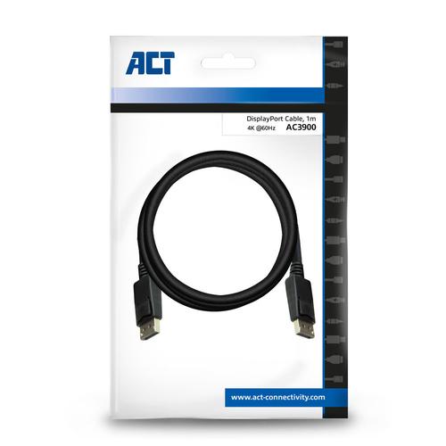 ACT 1 meter DisplayPort kabel male - male - Image 4