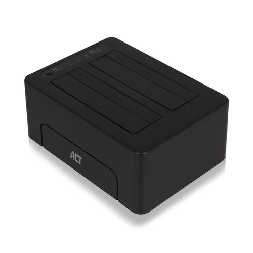 ACT 2,5" en 3,5" SATA dual HDD/SSD dockingstation, USB 3.2 Gen1 - Image 6