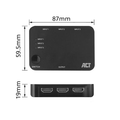 ACT 4K HDMI Switch 3x1 - Image 6