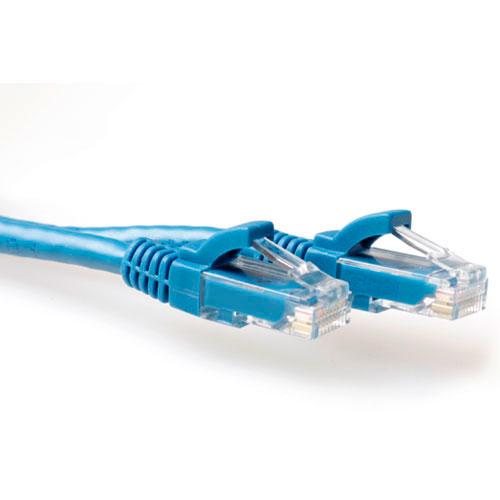 ACT Blauwe 1 meter U/UTP CAT6 patchkabel snagless met RJ45 connectoren - Image 1