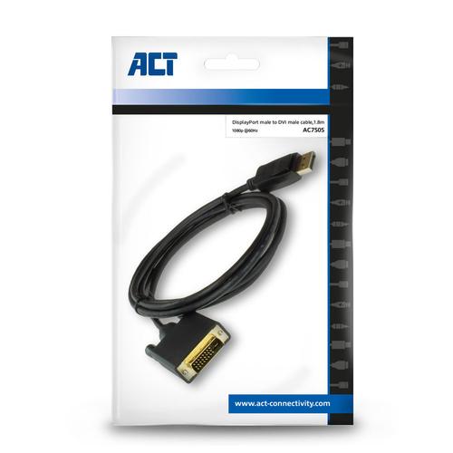 ACT DisplayPort naar DVI adapterkabel 1,8m - Image 4