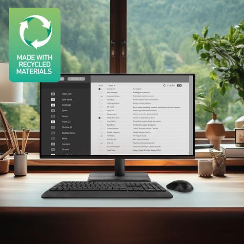 ACT Draadloos toetsenbord en muisbundel (Azerty), stille klik, milieuvriendelijk, gemaakt van gerecycled materiaal - Image 4