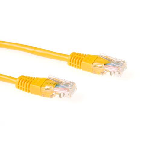 ACT Gele 1,5 meter U/UTP CAT6 patchkabel met RJ45 connectoren - Image 1