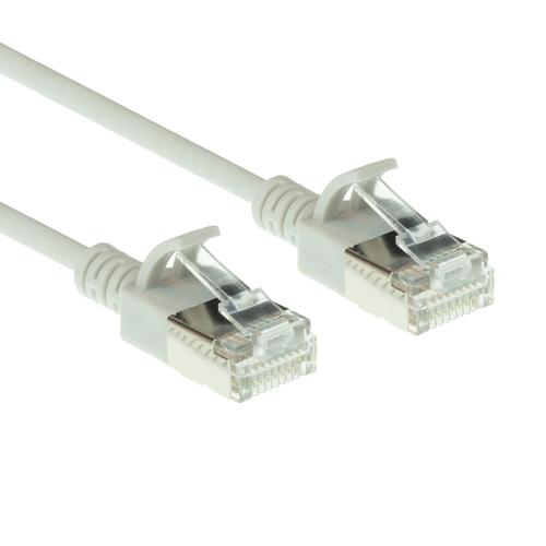 ACT Grijze 2 meter LSZH U/FTP CAT6A datacenter slimline patchkabel snagless met RJ45 connectoren - Image 1