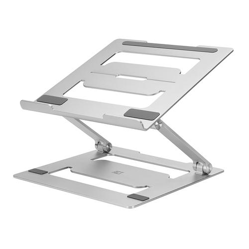 ACT Laptopstandaard aluminium, opvouwbaar, traploos in hoogte verstelbaar - Image 1