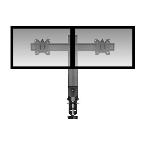 ACT Monitorarm 27" office, crossbar, 2 schermen, eenvoudig in hoogte verstelbaar - Image 3