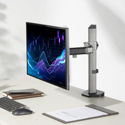 ACT Monitorarm 32" office, 1 scherm, zilver - Image 2