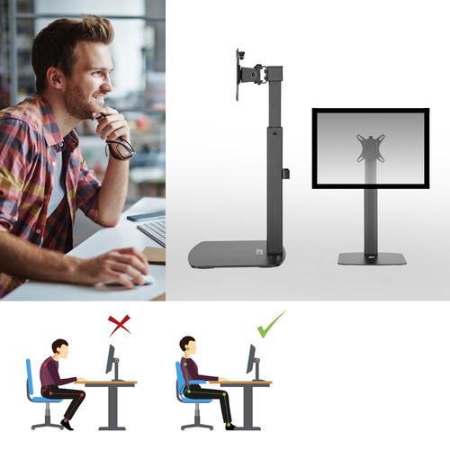 ACT Monitorarm 32" office, op voet met gasveer, 1 scherm - Image 10