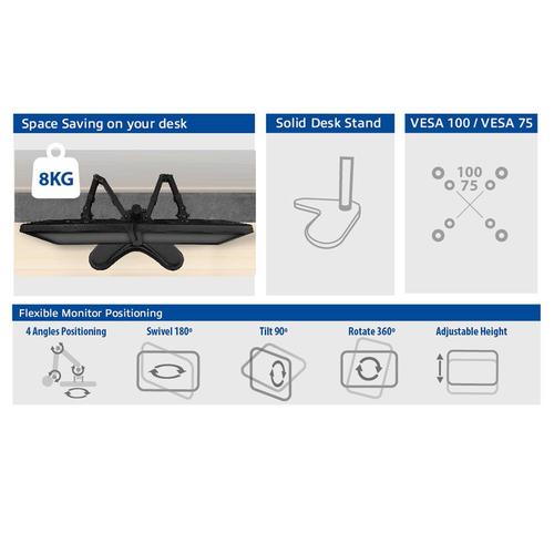 ACT Monitorarm 32" op voet, 2 schermen - Image 4