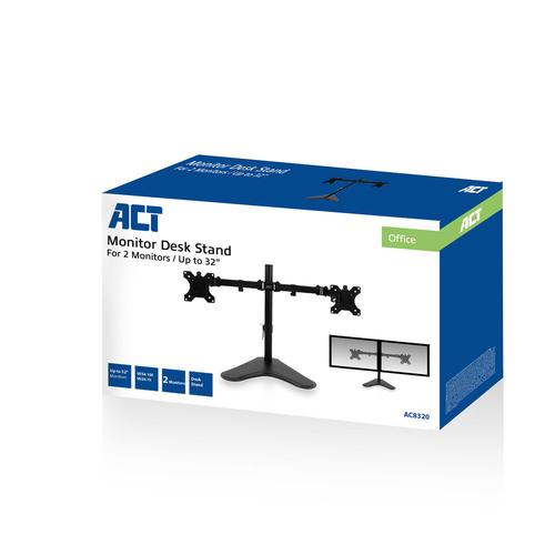ACT Monitorarm 32" op voet, 2 schermen - Image 5