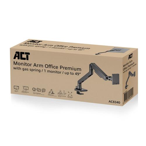 ACT Monitorarm 49" office premium, gasveer, 1 scherm - Image 3