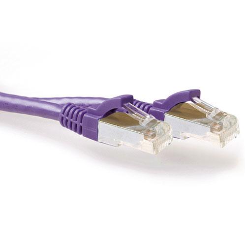 ACT Paarse 20,00 meter SFTP CAT6A patchkabel snagless met RJ45 connectoren - Image 1
