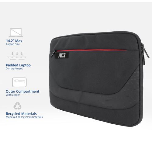 ACT Suburb Laptop Sleeve 14,1", gemaakt van gerecyclede plastic flessen - Image 3