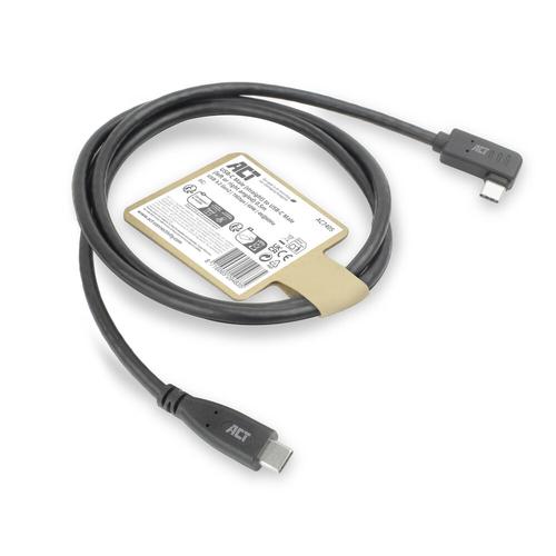 ACT USB 3.0 10Gbps 60W USB Type-C (recht) naar USB Type-C (haaks links/rechts) kabel, 0,5 meter - Image 7