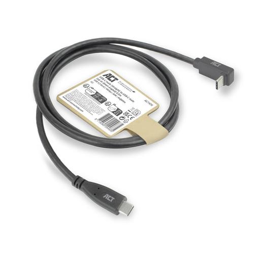 ACT USB 3.0 10Gbps 60W USB Type-C (recht) naar USB Type-C (haaks boven/beneden) kabel, 2 meter - Image 7