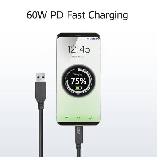 ACT USB 3.0 kabel, USB-A naar USB-C, 2 meter - Image 6