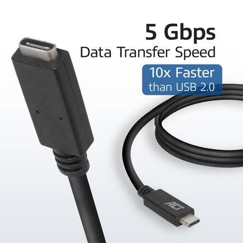 ACT USB 3.0 verlengkabel, USB-C, 2 meter - Image 4