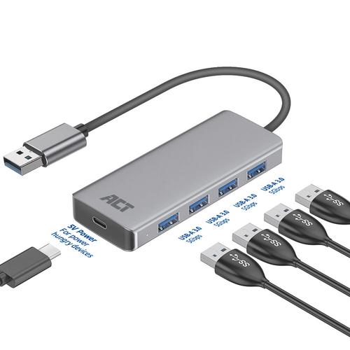 ACT USB-A hub 3.0, 4 poorts USB-A - Image 4