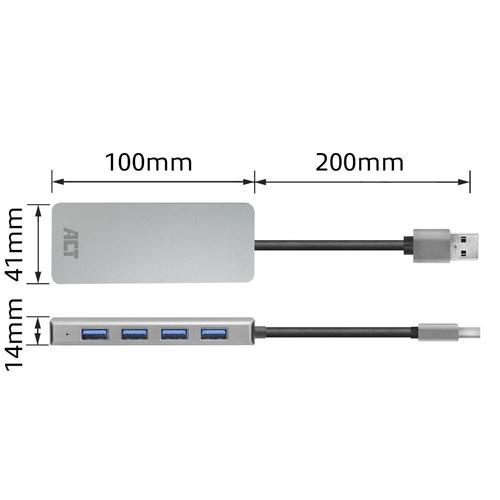 ACT USB-A hub 3.0, 4 poorts USB-A - Image 8