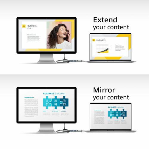 ACT USB-C 4K dockingstation voor 1 HDMI monitor, ethernet, USB-A, PD pass-through - Image 5