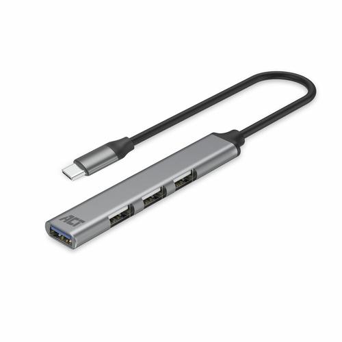 ACT USB-C hub, 3x USB-A 2.0 en 1x USB-A 3.0 - Image 1