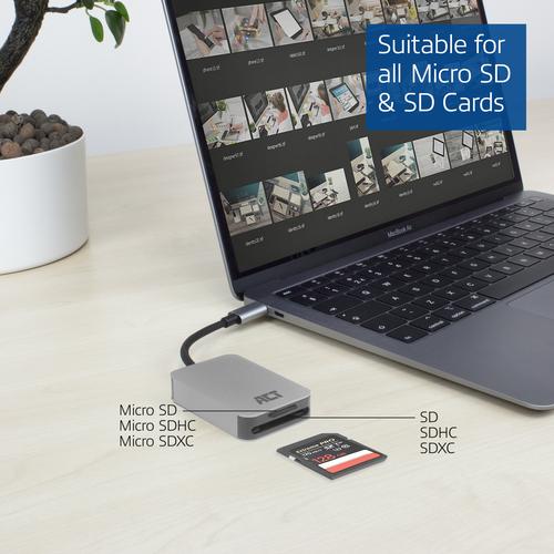 ACT USB-C kaartlezer voor SD en micro SD, SD 4.0 UHS-II - Image 4
