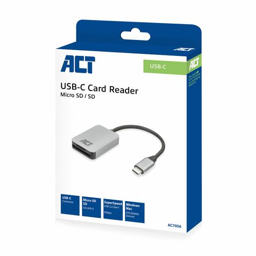ACT USB-C kaartlezer voor SD en micro SD, SD 4.0 UHS-II - Image 9