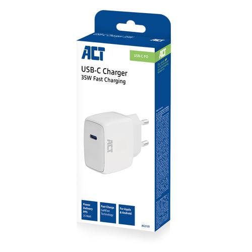 ACT USB-C Lader 35W met Power Delivery PPS en GaNFast - Image 9