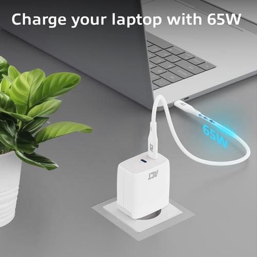 ACT USB-C Lader 65W 2-poorts met Power Delivery PPS en GaNFast - Image 5