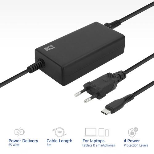 ACT USB-C laptoplader met Power Delivery profielen 65W - Image 2