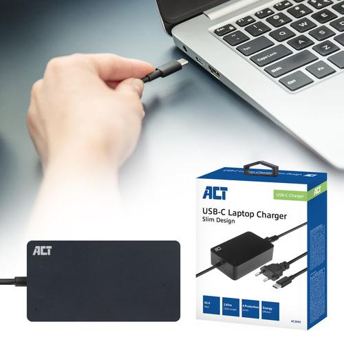 ACT USB-C laptoplader met Power Delivery profielen 65W - Image 5