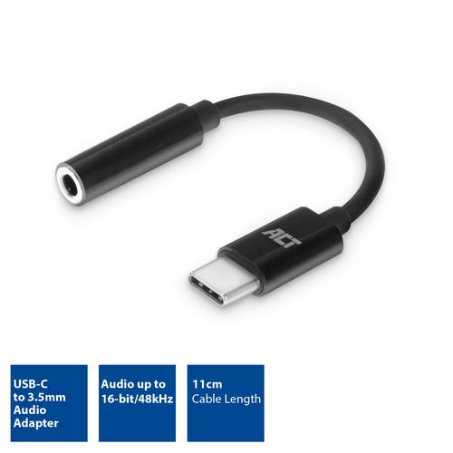ACT USB-C naar 3.5mm jack audio adapter - Image 2