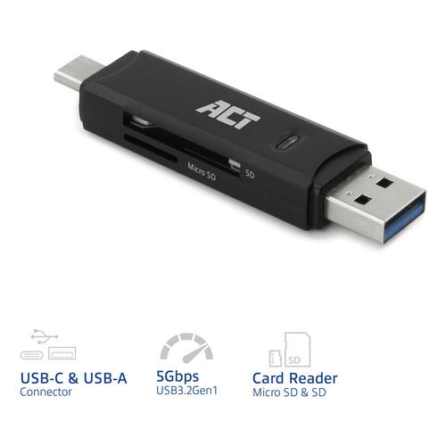 ACT USB-C/USB-A 3.0 card reader - Image 3