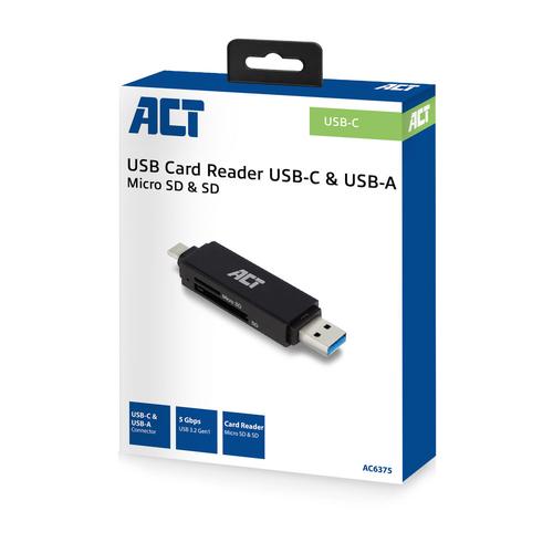 ACT USB-C/USB-A 3.0 card reader - Image 5
