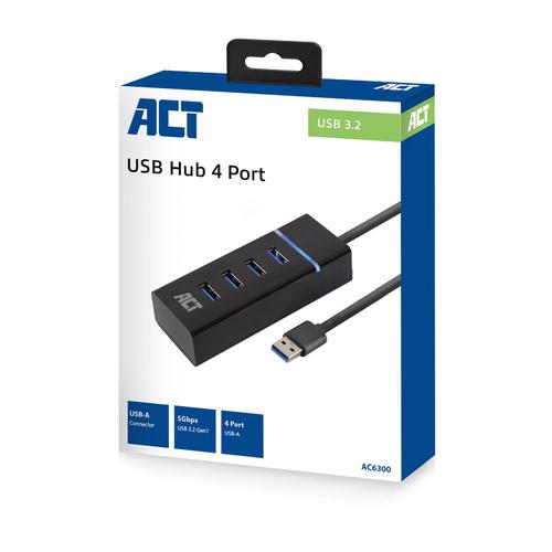 ACT USB hub 3.0, 4 poorts USB-A - Image 6