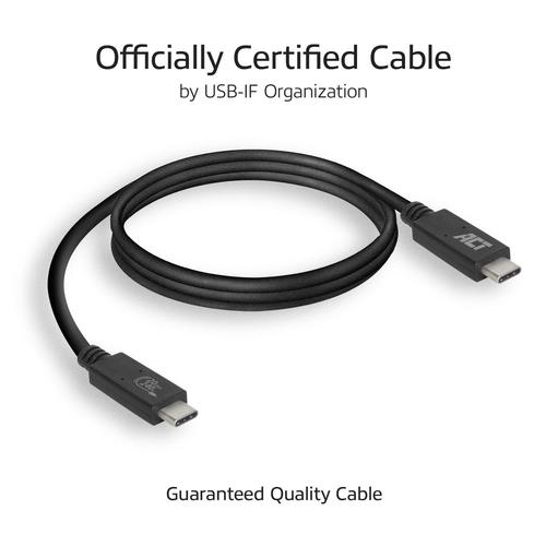 ACT USB4® 20Gbps kabel, USB-C, USB-IF gecertificeerd, 1 meter - Image 3