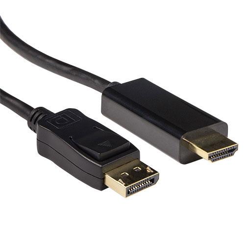 ACT Verloopkabel DisplayPort male naar HDMI-A male 3,00 m - Image 1