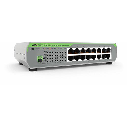 Allied Telesis AT-FS710/16-50 Unmanaged Fast Ethernet (10/100) 1U Groen, Grijs - Image 2