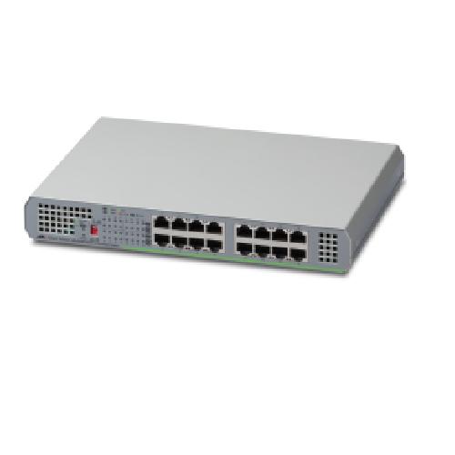 Allied Telesis AT-GS910/16 Unmanaged Gigabit Ethernet (10/100/1000) Grijs - Image 1