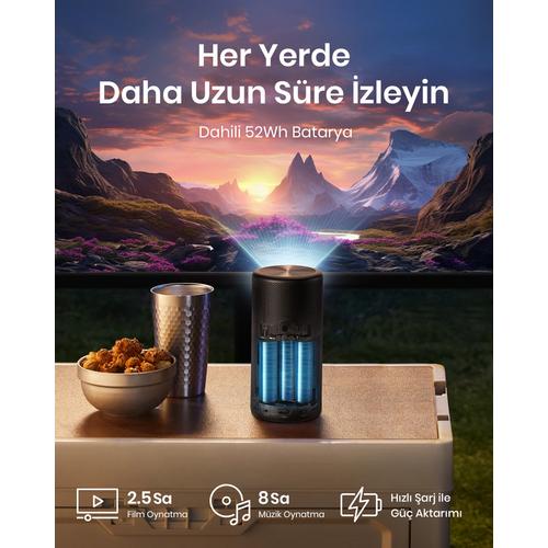 Anker Nebula Capsule 3 Laser Google TV Projectormodule 300 ANSI lumens DLP 1080p (1920x1080) Zwart - Image 4