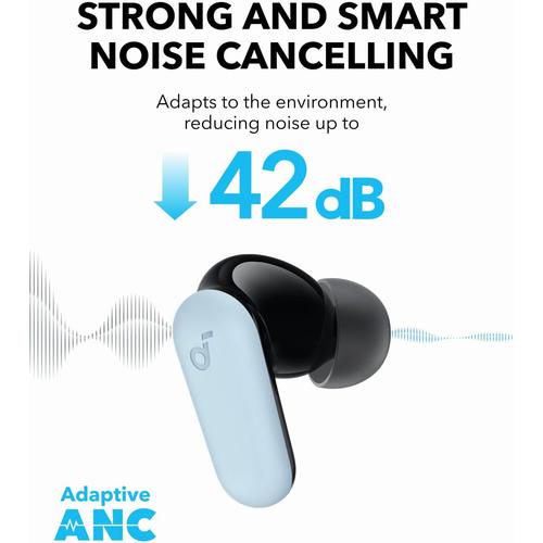 Anker P30i Headset Draadloos In-ear Oproepen/muziek USB Type-C Bluetooth Lichtblauw - Image 4