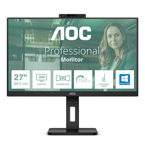 AOC Q27P3CW computer monitor 68,6 cm (27") 2560 x 1440 Pixels Quad HD LED Zwart - Image 1