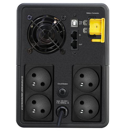 APC Back- 1600VA 230V AVR French Sock UPS Line-interactive 1,6 kVA 900 W 4 AC-uitgang(en) - Image 2