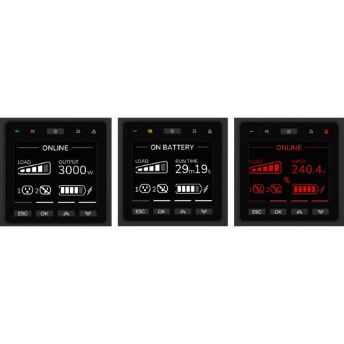 APC Smart-UPS On-Line SRTG10KXLI Noodstroomvoeding, 10kVA/W, 230V hardwired in&uit, 2x C19, 1x C13, NMC - Image 8